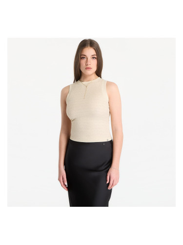 GUESS Sl Francine Smock Hotfix Top Pearl Oyster Multi XS