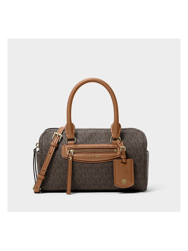 Michael Kors Jet Set Travel Extra-Small Signature Logo Duffel Crossbody Bag Brown/ Acorn Universal