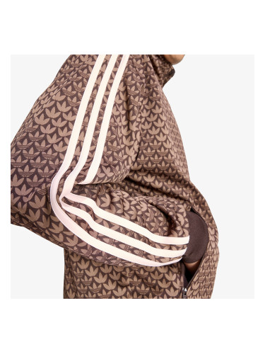 Суитшърт adidas Firebird Loose Monogram Track Top Aurora Coffee/ Earth Strata/ Sandy Pink XXL