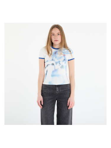 Тениска DIESEL T-Uncuties-Long-S1 T-Shirt Off White L