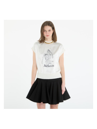 Тениска AllSaints Terra Knit Tee Chalk White S