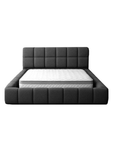 Спалня с матрак в тъмно сиво Novi D.Grey Sb84