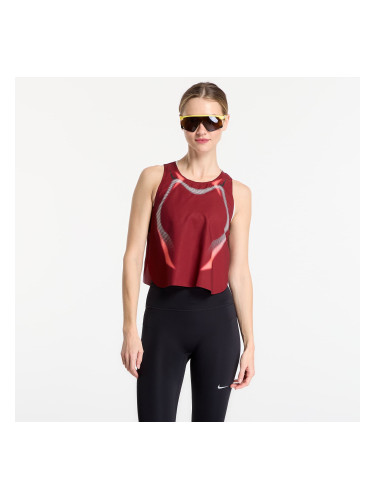 Nike AeroSwift Women's Dri-FIT ADV Cropped Running Tank Top Team Red/ Black/ Black L