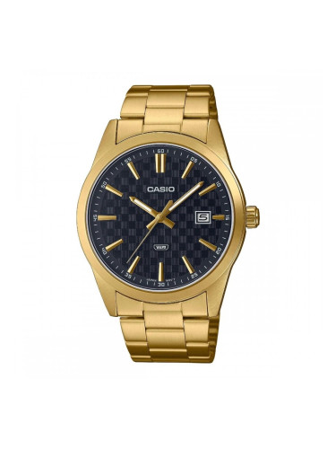 Мъжки часовник Casio DATE CARBON LOOK DIAL - GOLD SERIE - BLACK (Ø 41 mm)