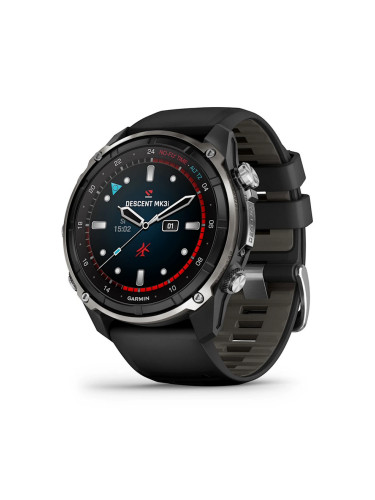 Garmin Descent™ Mk3i - 51мм - Descent™ Mk3i – 51 мм|Silver и black PVD титан с black/pebble grey силиконова каишка 010-02752-08