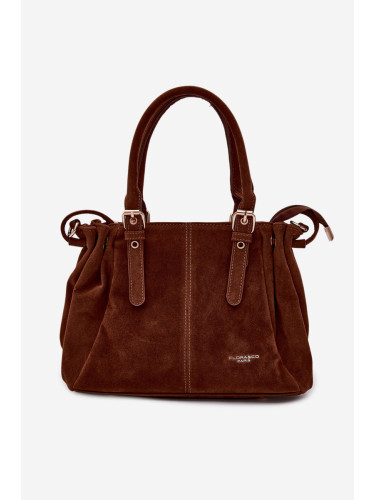 Чанта Flora&Co Camel Vessia от еко велур