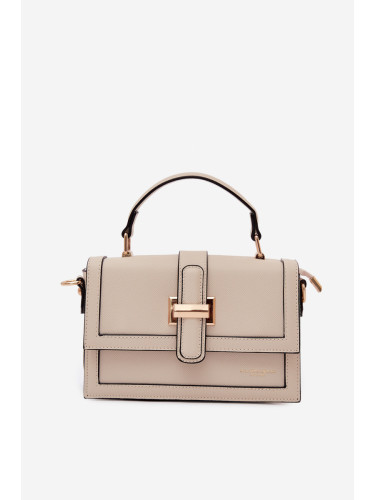 Flora&Co Класическа чанта тип плик светлокафява Nelsera