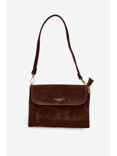 Малка чанта през рамо Flora&Co, изработена от еко велур