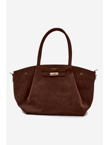 Чанта за пазаруване Flora&Co Nellia от изкуствен велур