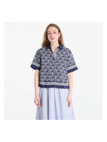 Риза Tommy Hilfiger Swimshop Silk Voile Aop Shirt Dark Blue Argyle XS