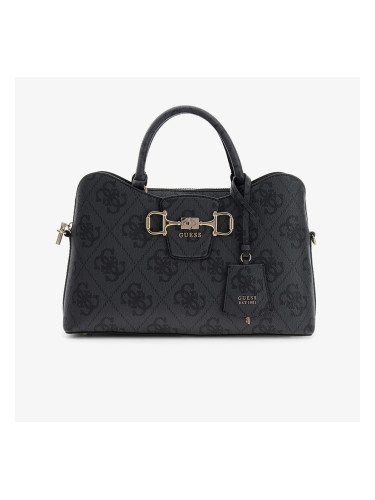 GUESS Janie Logo Girlfriend Satchel Coal Logo Universal