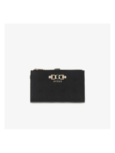 Портфейл GUESS Anise Slg Double Zip Organizer Black Logo Universal