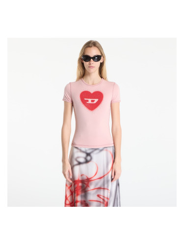 Тениска Diesel T-Uncuties-Long-S5 T-Shirt Pale Mauve L