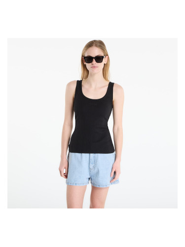Calvin Klein Sl Varigated Rib Nano Logo Tank Black XS
