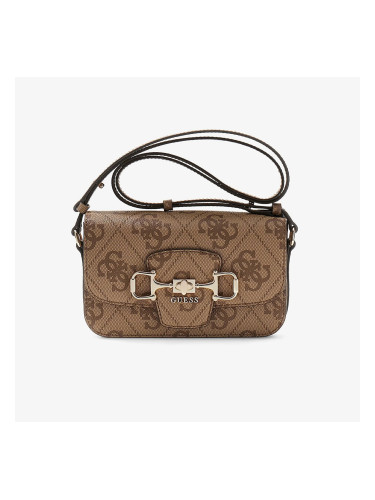 Чанта GUESS Janie Logo Convertible Cross Body Flap Latte Logo Universal