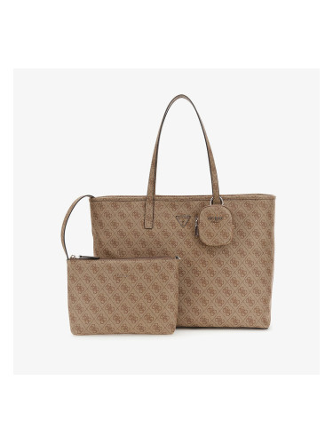 GUESS Power Play II Large Tech Tote Latte Logo Universal