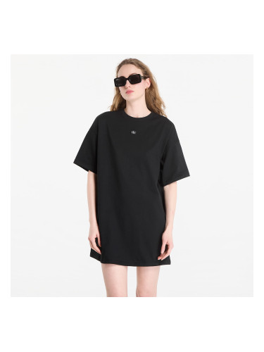 Облекло Calvin Klein Jeans Ss Woven Label Oversized Tee Dress Black XS