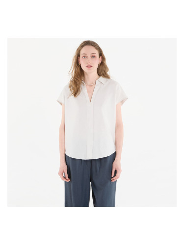 Риза Calvin Klein Linen Cks Ss Classic Fit Shirt White Sand XS