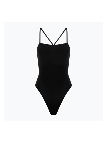 Дамски бански костюм от една част Hurley Solid Square Neck Moderate One Piece black