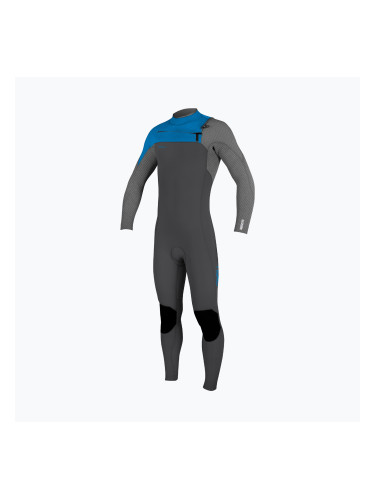 O'Neill Youth Hyperfreak 3/2+ Chest Zip Full graphite/smoke/baliblue детска пяна за плуване