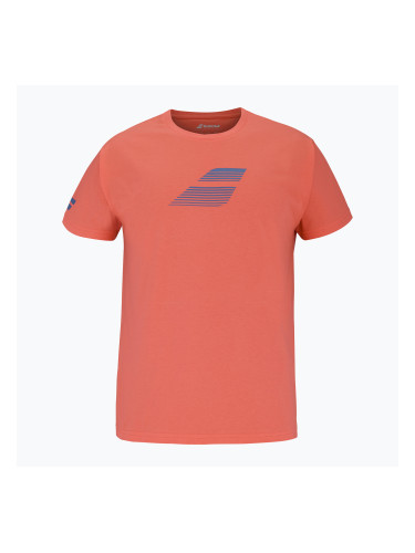 Мъжка тениска Babolat Exercise Big Flag hot coral