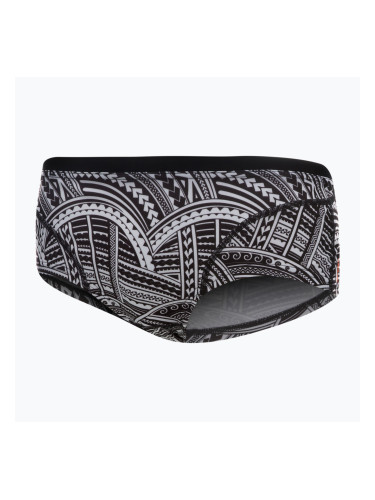 Мъжки боксерки за плуване ZONE3 Kona Speed Brief Shorts tribal print/black/ white/orange