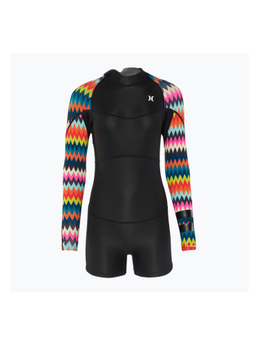 Hurley Advant женски 2mm Shorty Springsuit плувен костюм с шеврон