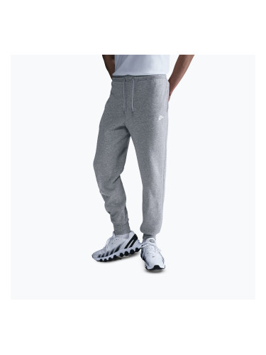 Мъжки панталони Nike Club Jogger dark grey heather/light smoke grey/white