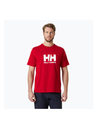 Мъжка тениска Helly Hansen Logo 3.0 червена
