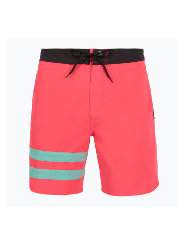 Мъжки къси панталони за плуване Hurley Phantom Block Party 18", неоново розово