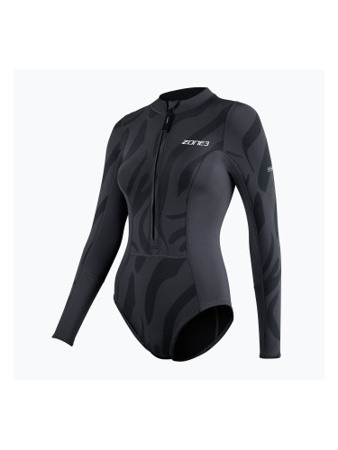 Дамски бански костюм от една част ZONE3 Yulex black/grey