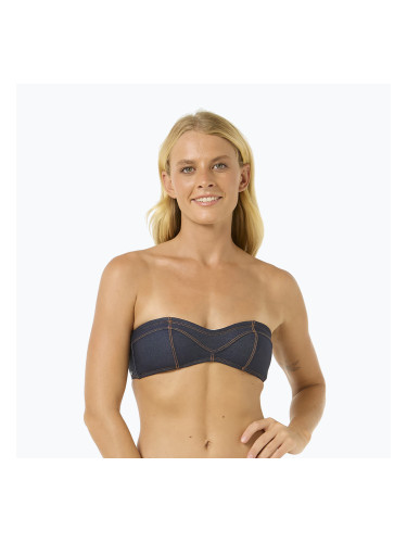 Rip Curl Dalias Denim Bandeau Горна част на бански костюм деним синьо