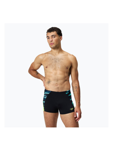 Мъжки боксерки за плуване Speedo Endurance+ MAX Splice Aquashort black/hyper yellow