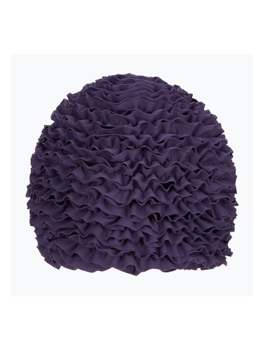 Дамска шапка за плуване Fashy Exclusive Frill лилаво