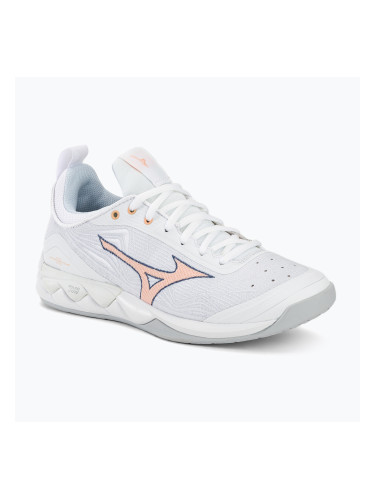 Дамски обувки за волейбол Mizuno Wave Luminous 2 white/navy peony/peach parfait