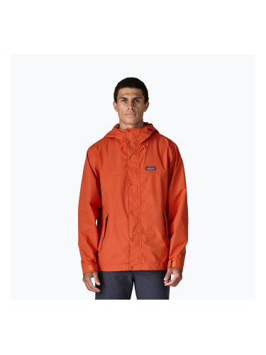 Мъжко яке за дъжд Patagonia Outdoor Everyday Rain coal orange