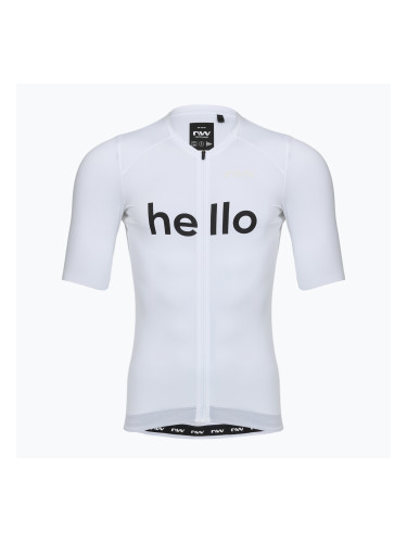 Мъжка тениска за колоездене Northwave Blade Hello Goodbye white