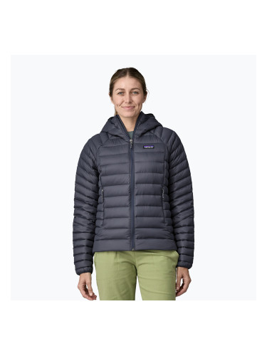 Дамско пухено яке Patagonia Down Sweater Hoody smolder blue