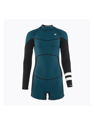Hurley Advant Shorty Texture 2/2 mm Springsuit black/skyblue дамски скафандър