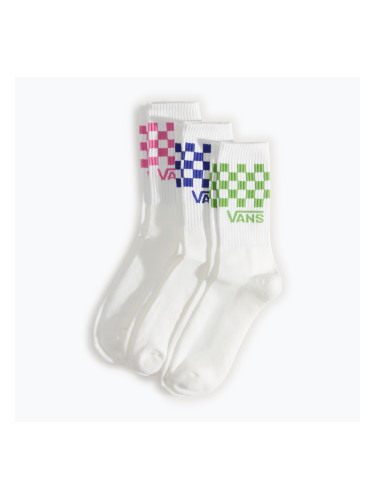 Чорапи Vans Classic Check Crew 3 чифта pink fizz