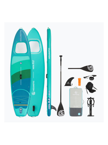 SUP дъска AQUASTIC Vista 11'2" зелена