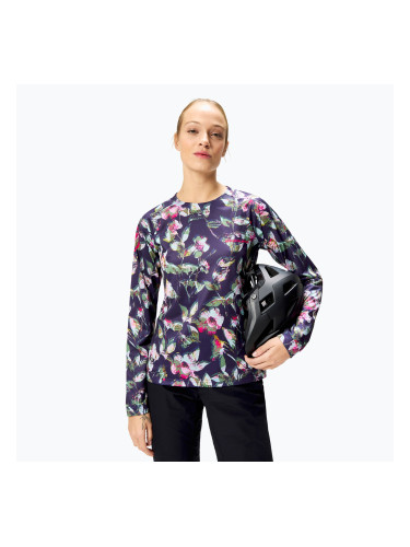 Дамски колоездачен екип с дълъг ръкав Endura Floral Ltd W bramble