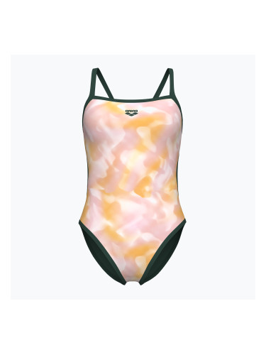 Дамски бански от една част arena Ao Rev Challenge Back многоцветен/тъмен градински чай