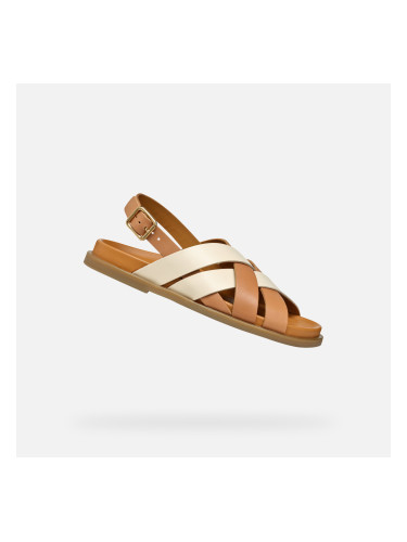 Кафяви дамски сандали Geox Adelash