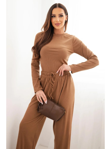 Дамски комплект Кеси от вискоза, камила
