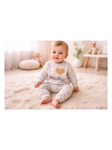Бебешка пижама за момиче I LOV MAMA