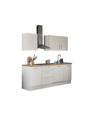 БЯЛА БЛОК КУХНЯ ТОРИНО 220/60/211 СМ