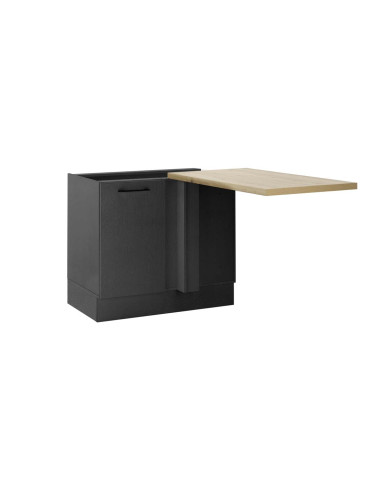 ЪГЛОВ МОДУЛ ТОРИНО 2 110/60/91 СМ В ТЪМНО ДЪРВЕСНО И ДЪБ АРТИСАН