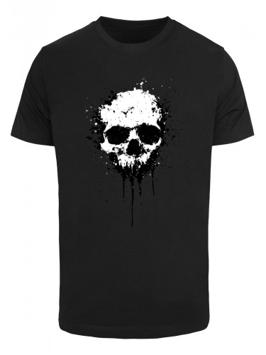 Мъжка тениска в черно Mister Tee Artsy Skull Paint