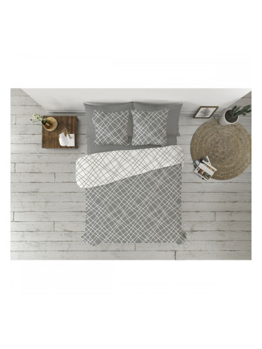 Комплект покривка за завивка Pierre Cardin CRUCE Сив 90 легло 3 Части